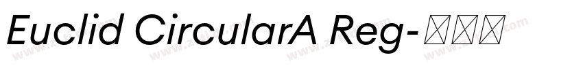 Euclid CircularA Reg字体转换 Euclid CircularA Reg字体转换